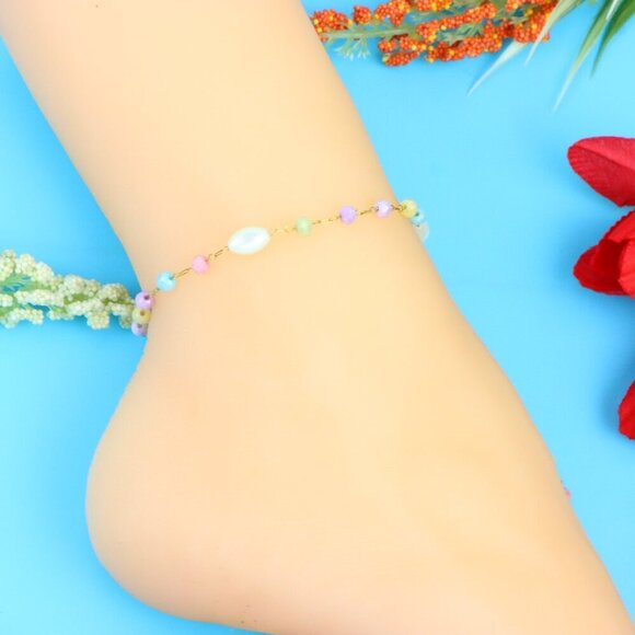 Elegant Handmade Anklet – Perfect for Women & Girls | Ideal Gift Option, DYC1451 - Picture 3 of 9